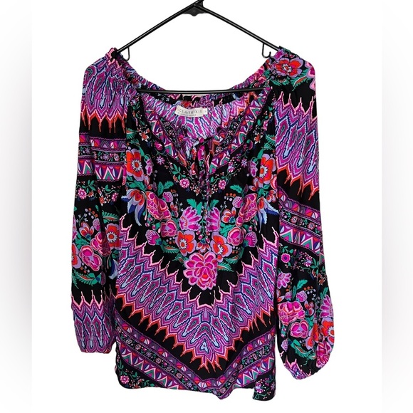 Vibrant & Colorful tapestry blouse Boho - Picture 1 of 3